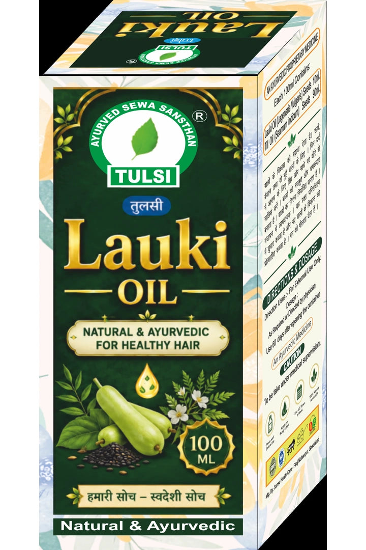Tulsi Ayurved Lauki (Bottle Gourd) Hair Oil - Ayurvedic Elixir for Hair Growth, Dandruff Control & Scalp Nourishment