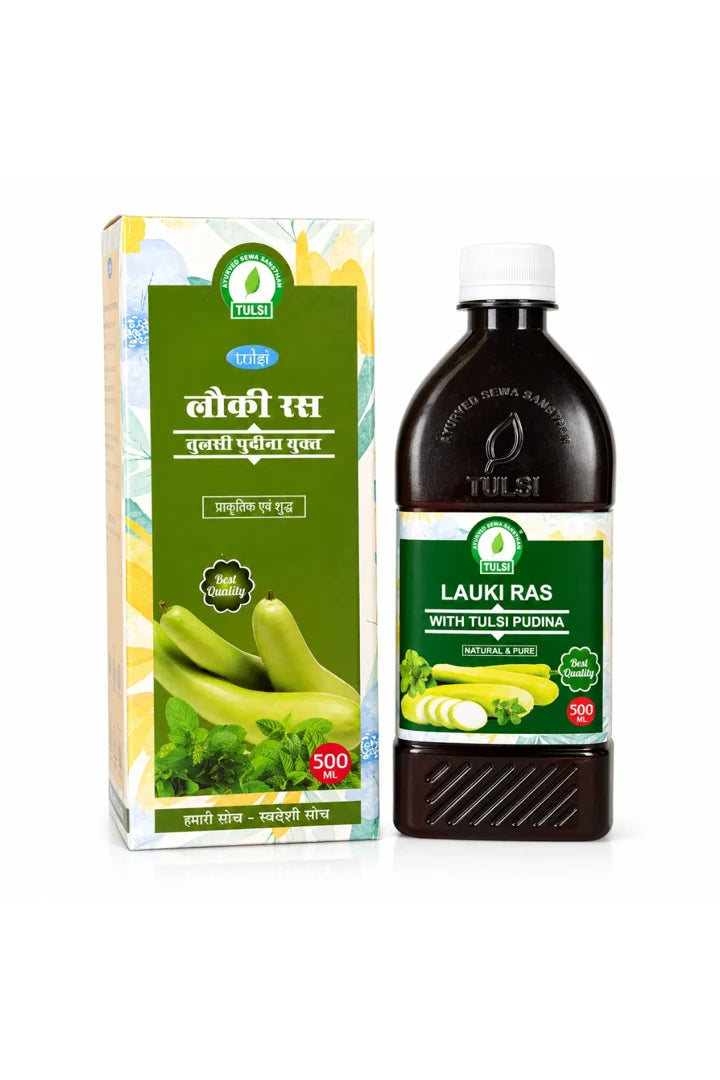 Lauki with tulsi pudina juice
