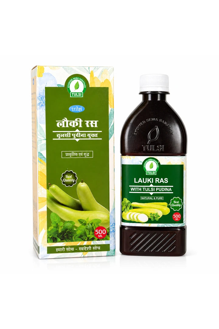 Lauki with tulsi pudina juice