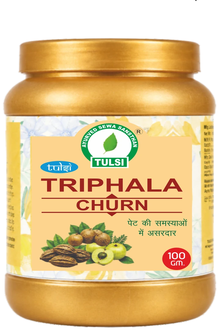 Tulsi Ayurved Triphala Churan - Classic 3-Fruit Ayurvedic Formula for Digestion, Detox, Constipation Relief & Eye Health